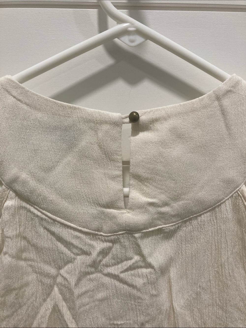 Knox Rose Ivory Embroidered Cold-Shoulder Boho Blouse-Size Small-EUC CottageCore - Picture 7 of 8